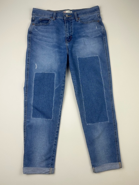 Signature by Levi Strauss Denim - Levi Strauss Signature Heritage Boyfriend Cropped Patchwork Jeans Women’s 6